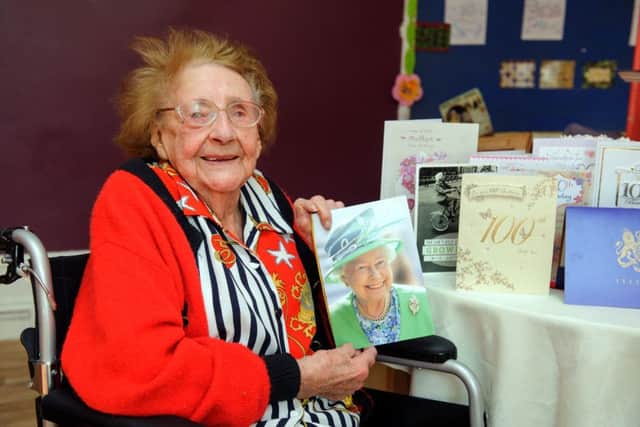 Rita Cluett celebrated her 100th birthday on 10th March 2016.
Picture: Allan Hutchings (160397-050) PPP-160314-142618006