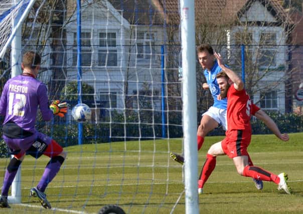 Kal Naismith scores for Pompey's reserves Picture: Colin Farmery