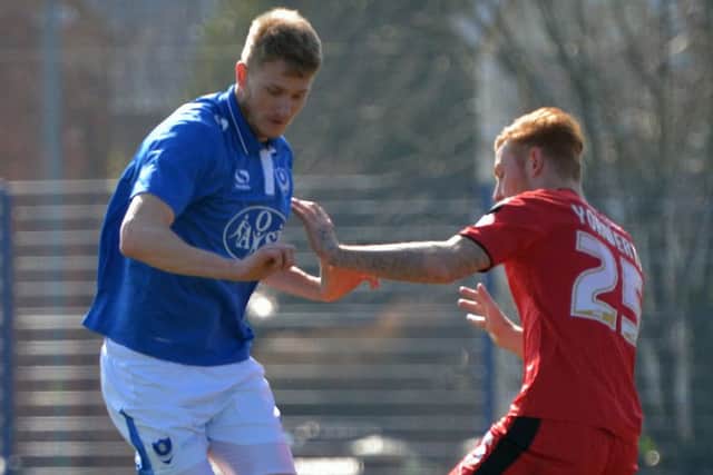 Michael Smith in action for the reserves yesterday Picture: Colin Farmery