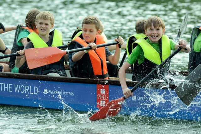 The 73rd Portsmouth Scouts team at the 2015 Dragon Boat Festvail
Picture: Paul Jacobs (151634-11)