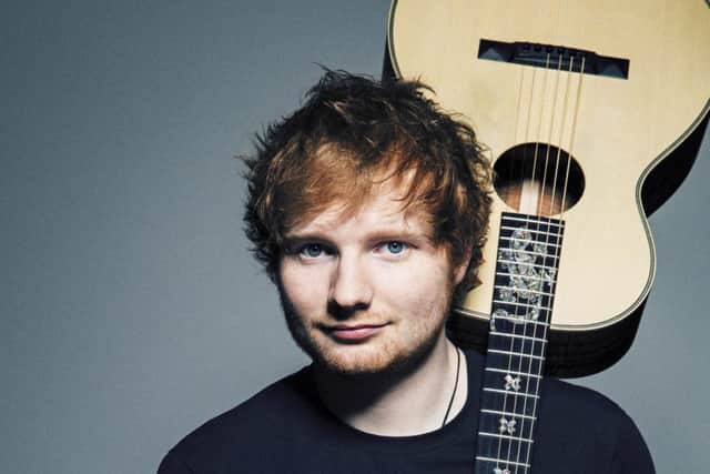 Pop star Ed Sheeran