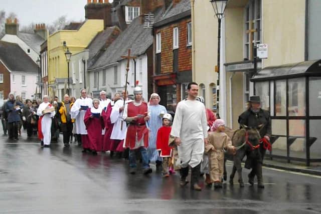 VILLAGE PROCESSION Last years event for Palm Sunday