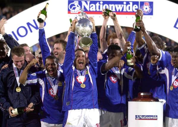 Pompey celebrate their league title in 2003. Picture: Steve Reid (032070-39)