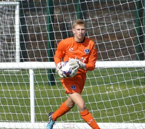Pompey Academy goalkeeper Jack Collins   Picture: Neil Marshall