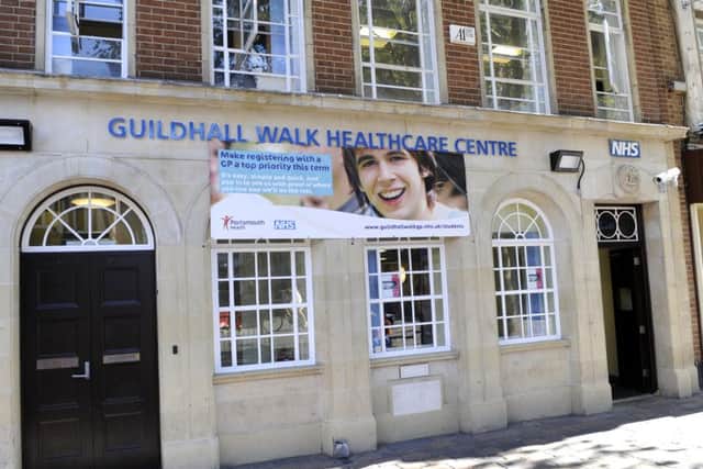 The Guildhall Walk Healthcare Centre in Guildhall Walk Portsmouth. Picture by:  Malcolm Wells (150930-5907)