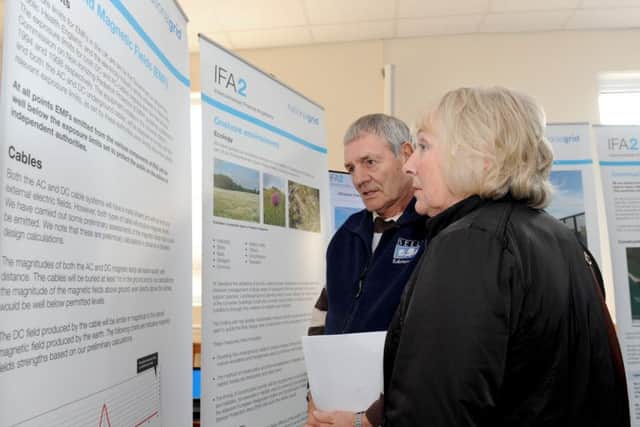 John and Valerie Wilson from Peel Common, looking at the plans Picture: Sarah Standing (160526-8256)