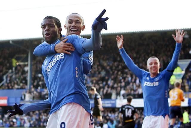 Frederic Piquionne celebrates his second goal in the FA Cup triumph over Birmingham. Picture: Oliver Zee