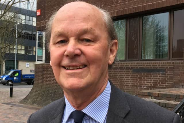 Barrister Stephen Smyth who retired after 43 years on March 18, 2016. He spent his last day at Portsmouth Crown Court.