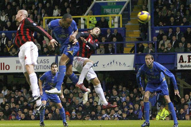 Younes Kaboul scores against AC Milan