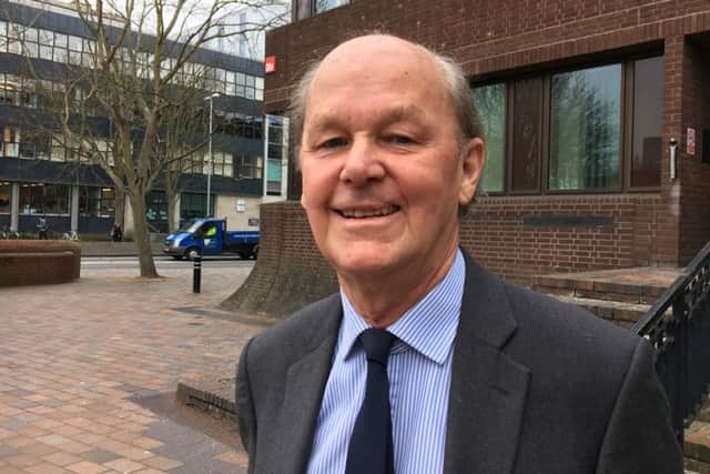 Barrister Stephen Smyth who retired after 43 years on March 18, 2016. He spent his last day at Portsmouth Crown Court