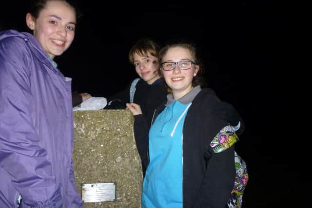 LEADERS Girlguides from the Titchfield Division, from left: Bethany Vartan, Kathryn Simpson and Chantal Dewey