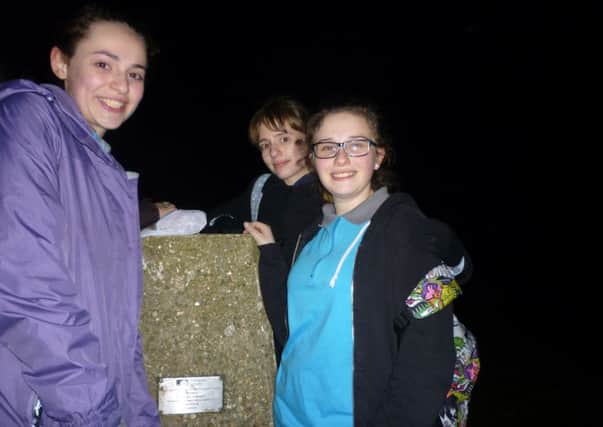 LEADERS Girlguides from the Titchfield Division, from left: Bethany Vartan, Kathryn Simpson and Chantal Dewey