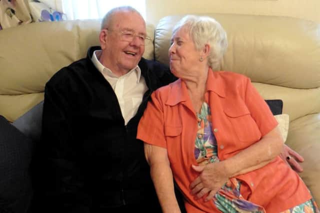 The look of love: George says he loves Angie's smile
