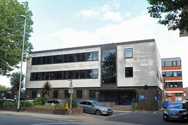 Fratton police station, which Simon Hayes says is not adequate for officers