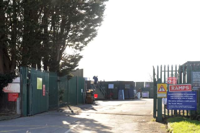 Hayling Island Household Waste Recycling Centre in Fishery Lane, Hayling Island