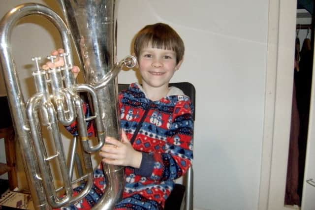 HONOURS Six-year-old Monty Johnson