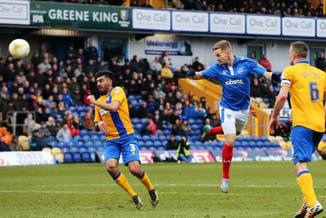 Action from the frustrating clash at Field Mill. Picture: Joe Pepler