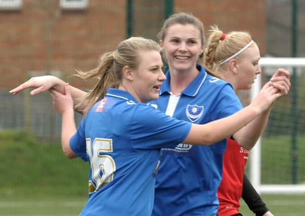 Emma Sherwood, left, with Nadine Bazan. Picture: Mick Young