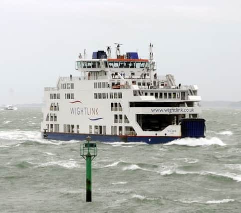The St Clare Wightlink ferry 

Picture: Malcolm Wells (150826-1887c)