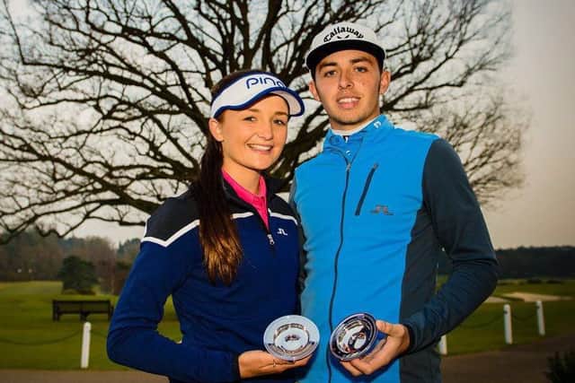 Marco Penge, right, and Sophie Lamb. Picture: Kevin Diss