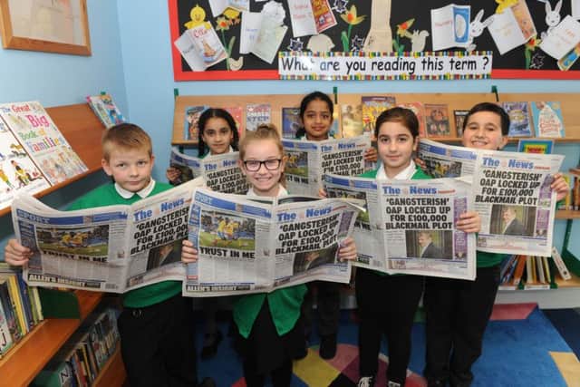 From left, Emils Kuklis, Aya Mustafa, Tracy King, Chinmaye Karthik, Havin Yalcin and Ndem Majed at Cottage Grove Primary School
Picture: Sarah Standing (160535-9000)