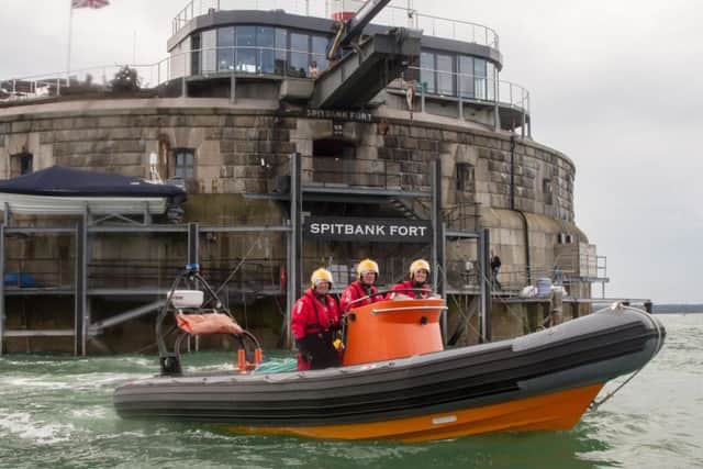 Gafirs training at Spitbank Fort Picture: Jonathan Fleetwood