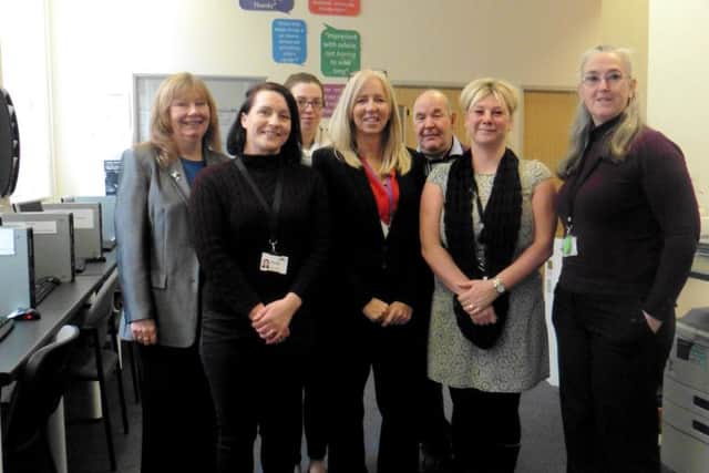 From left, Nicola Youern, Deanne Webber, Helen Townsend, Mel Goddard, David Mcdowell, Cara Collard, and Judith Turner