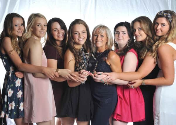From left, Bea Preston, Shannon McGuinness, Lisa Craddock, Georgia Young, Kate Preston, Joanne Sammut, Audrey Macleod and Claire Rossiter
 from Kate Preston Hair and Beauty in Fareham

Picture: Helen Tinner
