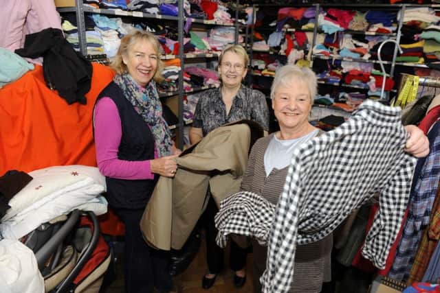 Chairman Jenny Johns, secretary Jackie Waites and secretary Lyn Dainty at the Portsmouth Family Welfare Association in 2012