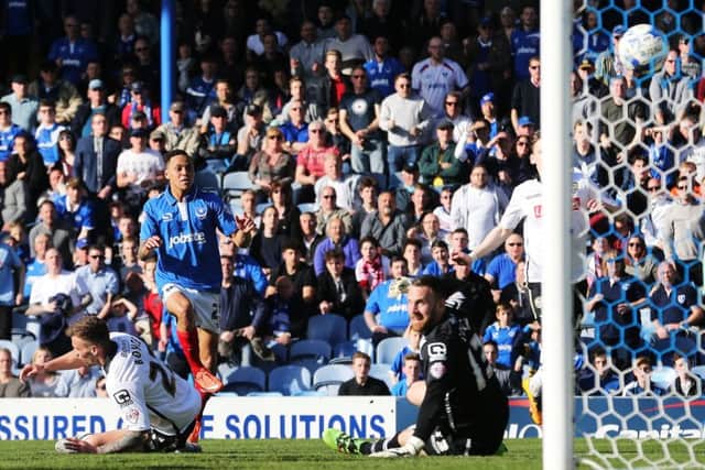 Kyle Bennett opens the scoring. Picture: Joe Pepler