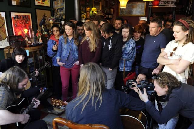 A picture from 2013's event with Band of Skulls performing at Pie and Vinyl, Castle Steet, Southsea, to celebrate National Record Store Day