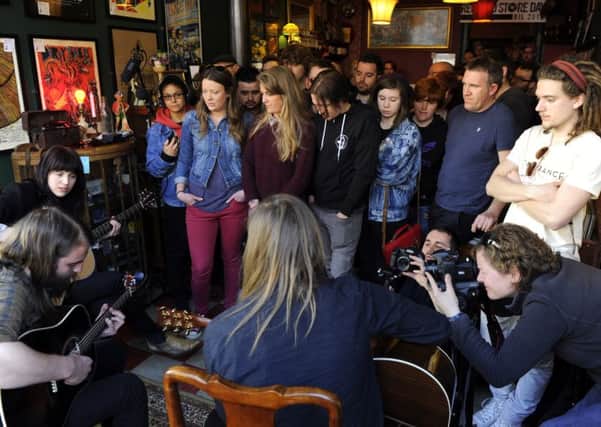 A picture from 2013's event with Band of Skulls performing at Pie and Vinyl, Castle Steet, Southsea, to celebrate National Record Store Day