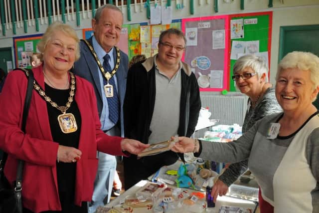 From left, Mayor of Havant Councillor Leah Turner and consort Andy Cousins with Heather Collins and Janet Horn
Picture: Ian Hargreaves (160546-2)