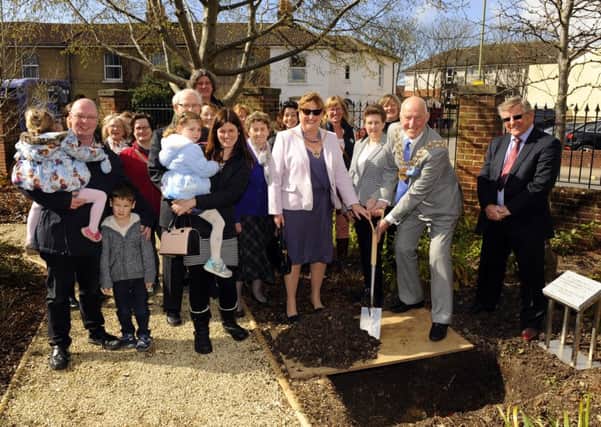 The Mayor of Fareham Mike Ford helped to move Wykeham House's time capsule from the school to Westbury Manor Museum 

Picture:  Malcolm Wells (160329-1468)