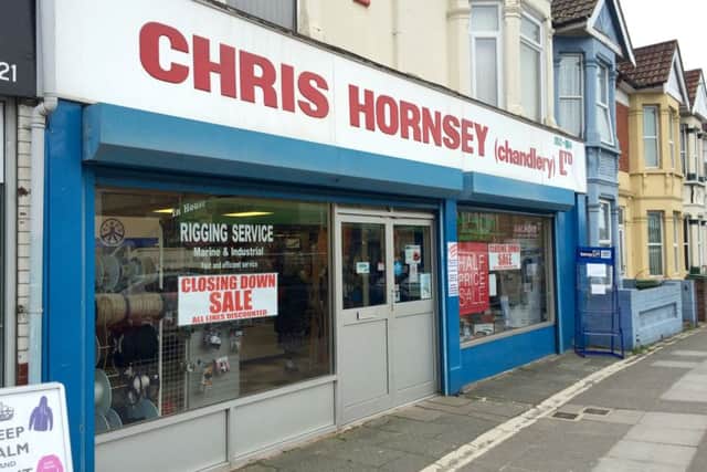 Chris Hornsey Chandlery in Eastney Road Milton has closed after 40 years