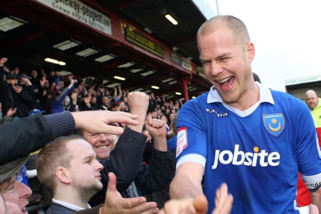 Johnny Ertl made 88 appearances in a three-season stay at Pompey, scoring two goals for the Blues Picture: Joe Pepler
