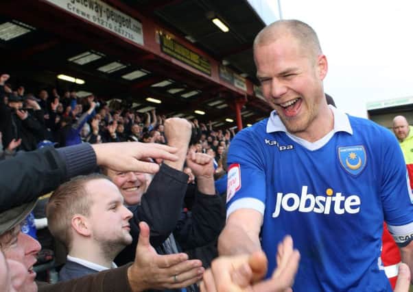 Johnny Ertl made 88 appearances in a three-season stay at Pompey, scoring two goals for the Blues    Picture: Joe Pepler