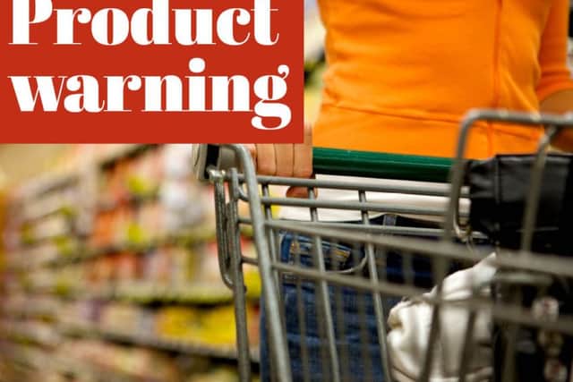 Product warning