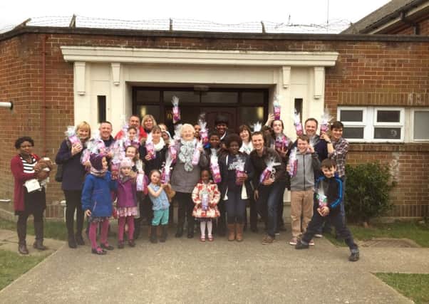 CHOCOLATE TREATS Family Church Havant taking part in the Easter giveaway