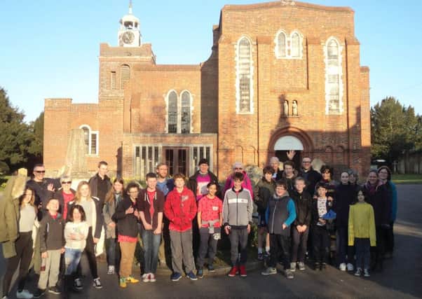 SUNNY WALK Churchgoers walked five kilometres around Fareham to raise money for Sport Relief