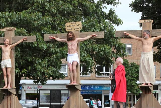 CRUCIFIXION Jesus suffered an excruciating death