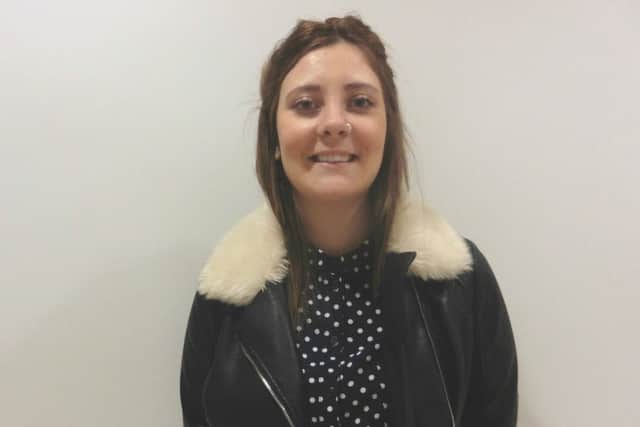 Hannah Sperring, 18, from Milton, is studying English Language and Literature at the University of Portsmouth. PIC CREDIT: Shauna Burnett PPP-160330-113214001