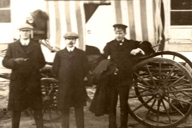 Petty officer Albert Symonds in happier days visiting Spain in 1911.