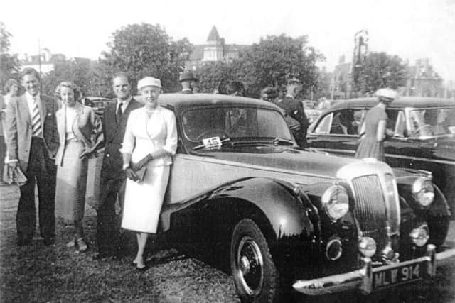 STALWARTS Southsea Motor Clubs Clarence Jolliffe (far left), his wife Jackie, Tom Sprake and Muriel