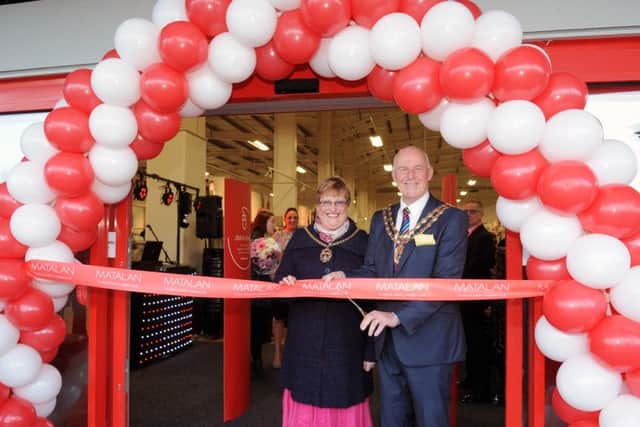 The Mayoress of Fareham Ann Ford and the Mayor of Fareham Mike Ford, opening the new Matalan store. 

Picture: Sarah Standing (160560-9805)