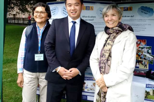 Alan Mak MP joins Havant U3A members Judith Worley and Elizabeth Jorge