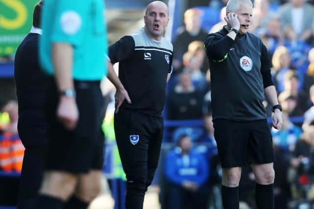 Pompey boss Paul Cook Picture: Joe Pepler