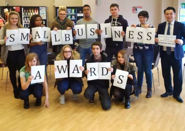 Alan Mak MP with South Downs enterprise society students