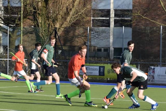 Havant under-16s player Ollie Wright on the ball against Push