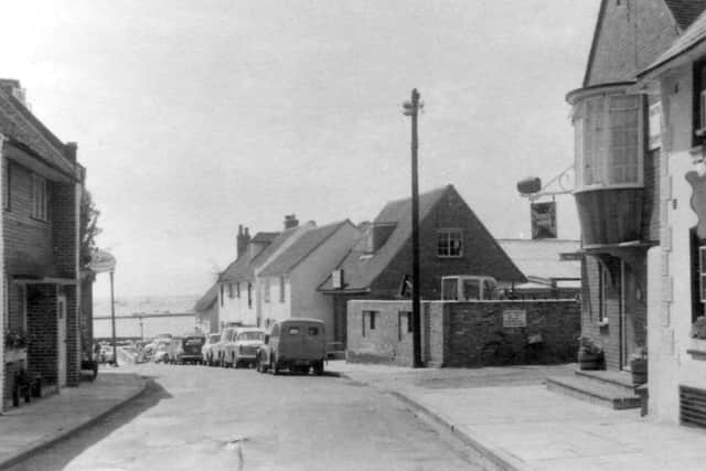 South Street, Emsworth, with the Blue Bell pub on the right